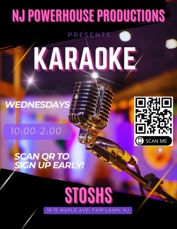 Stosh's karaoke every Wednesday